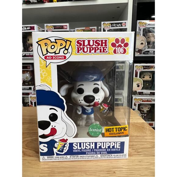 VAULTED EXCLUSIVE SCENE Slush Puppie Funko Pop #106 Ad Icons Advertising Puppy - Picture 1 of 6